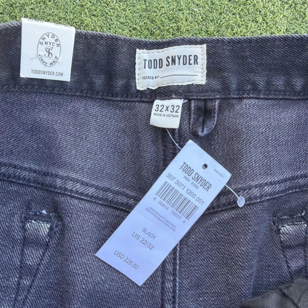 Todd Snyder NYC Slim Fit 12.5oz Selvedge Denim Jeans Men's 32/32 BRAND NEW